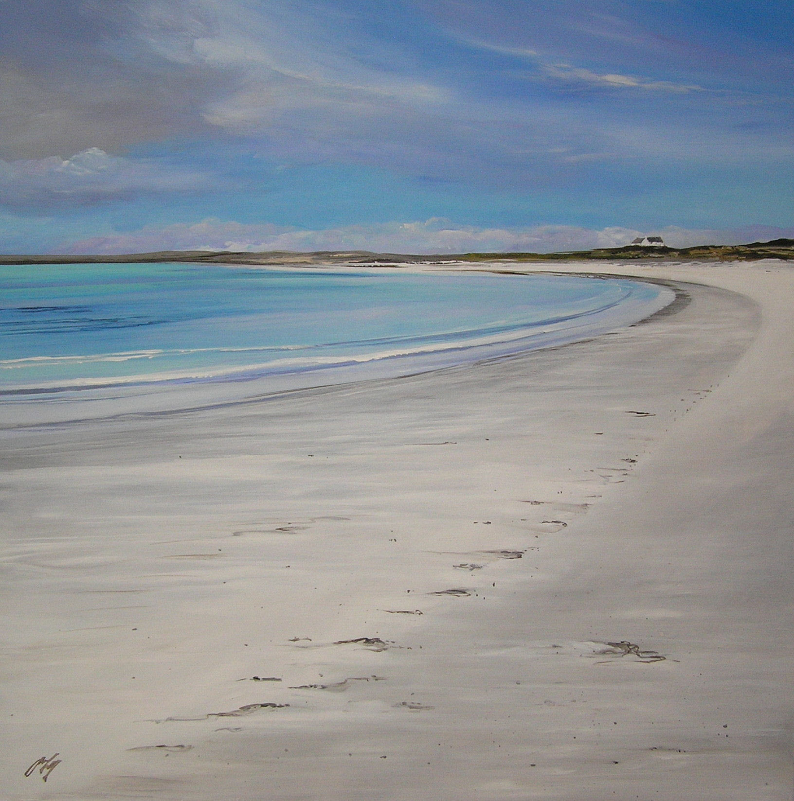 'Cottage, Salum, Tiree' by artist Allison Young